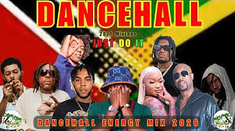 YouTube post by @DonnGassMusiQ for Cash App Studios. Caption reads: New Dancehall Mix 2026: JUST DO IT - Medz Boss,....