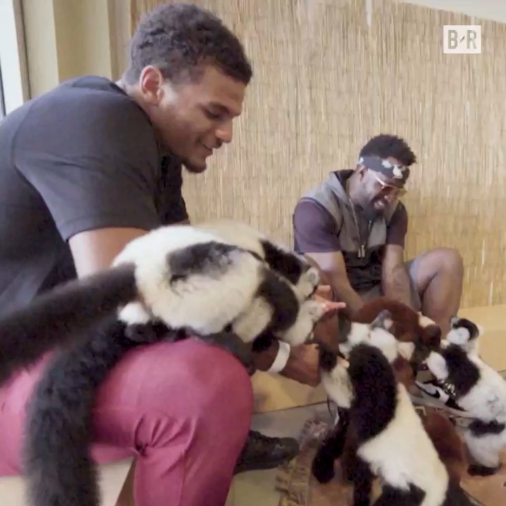 Instagram post by @michaelstrahan for Bleacher Report. Caption reads: Welcome to the league my guy, @fittypat21!....