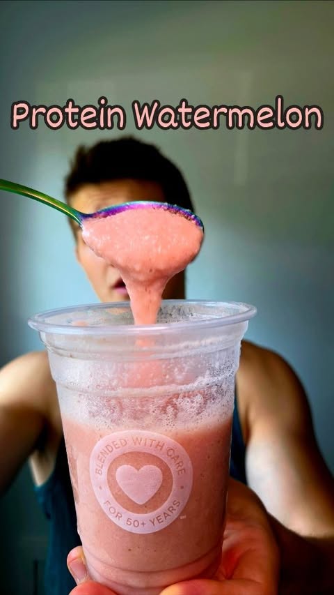 Instagram post by @tylertriesthat for Smoothie King. Caption reads: [...] the Watermelon XTreme smoothie from....