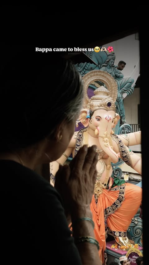 Instagram post by @akshat.pawar_ for Sony Alpha. Caption reads: BAPPA🥹🫶🏻❤️‍🩹 #createwithsony #sonyalphain Shot....