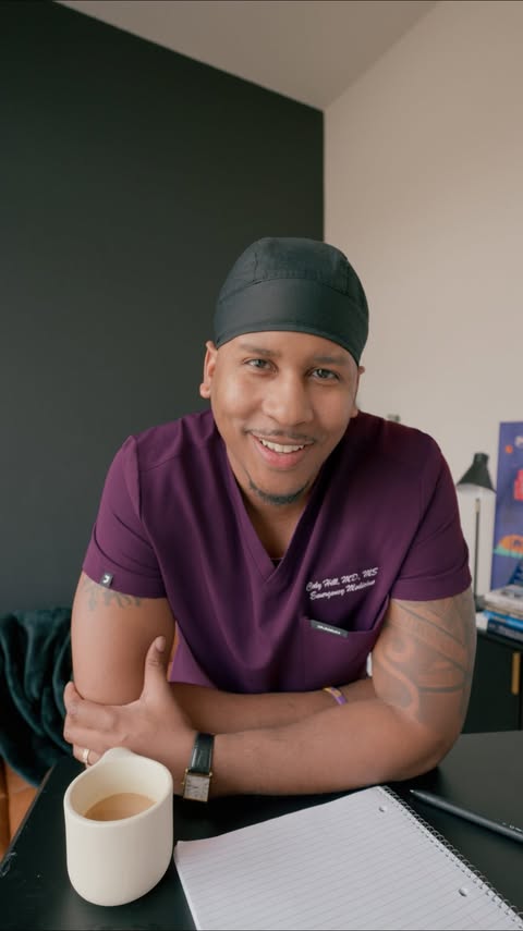 Instagram post by @drchill_md for Jaanuu. Caption reads: [...] #blackdoctors #doctor #jaanuupartner.
