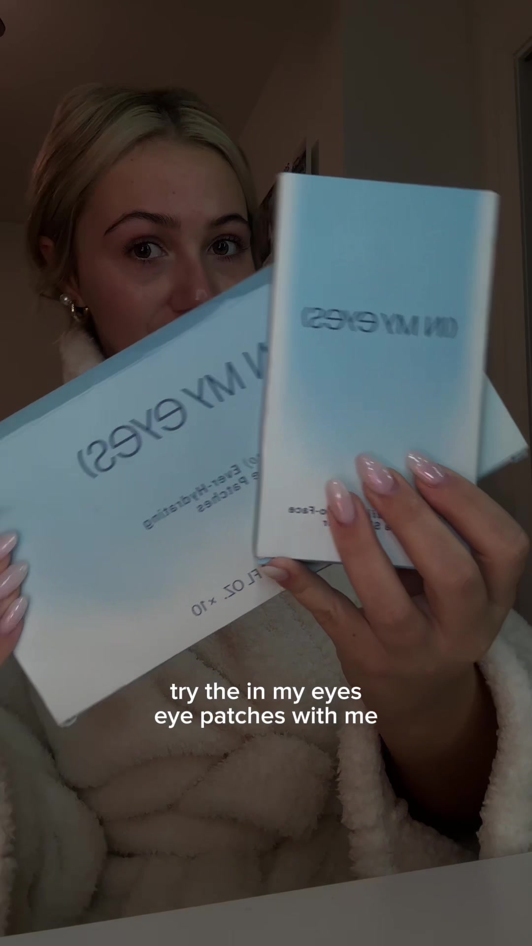 TikTok post by @georgiamulhern_ for In My Eyes. Caption reads: [...] my morning 🤍 #tiktokshop #skincare....