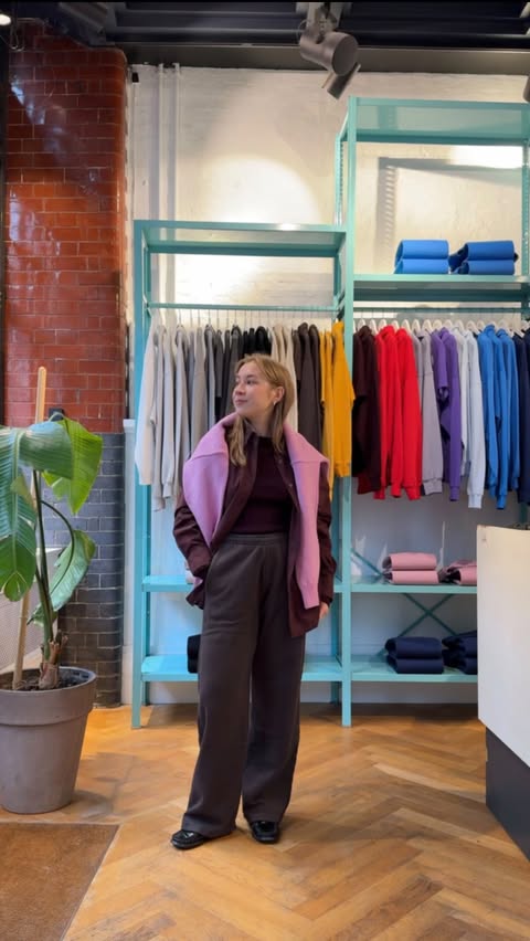 Instagram post by @mariadinca for Colorful Standard. Caption reads: [...] of those items in my wardrobe are....