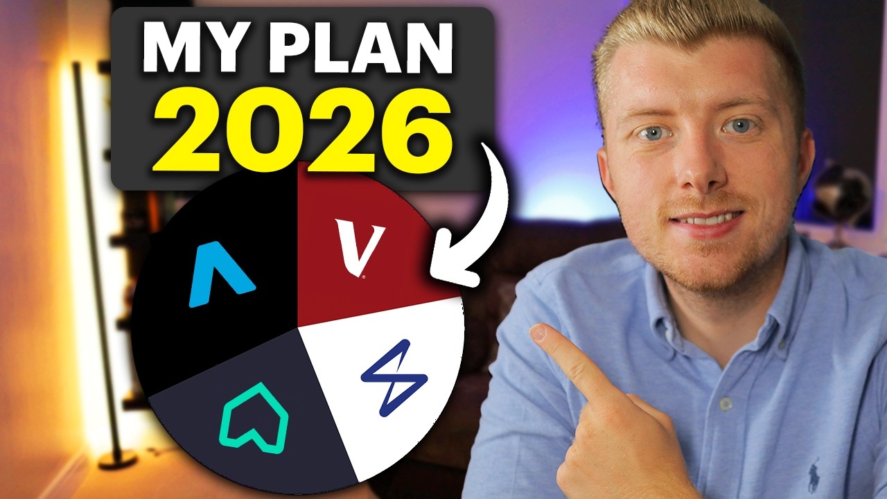 YouTube post by @MitchShoesmith for Trading 212. Caption reads: My 2026 Investing Plan! (What I’m Investing In).