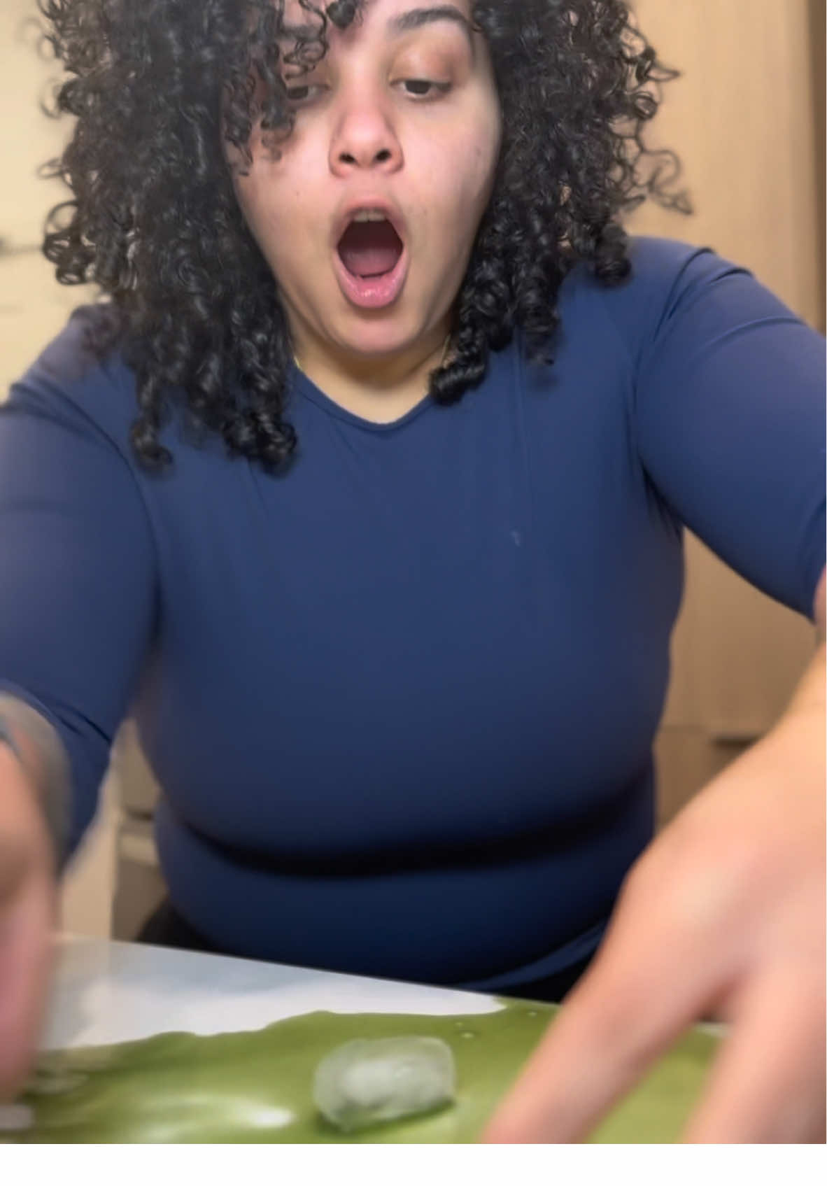 TikTok post by @josygotcurlss for Bari Life. Caption reads: [...] but the collagen powder eats!!! @Bari Life®....