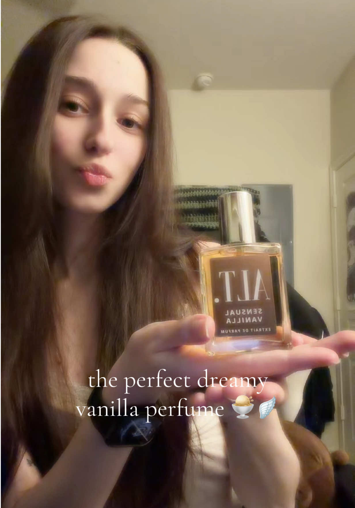 TikTok post by @kayleekrauss for ALT. Fragrances. Caption reads: [...] rich and definitely my new fav 🤍🍨 @ALT.....