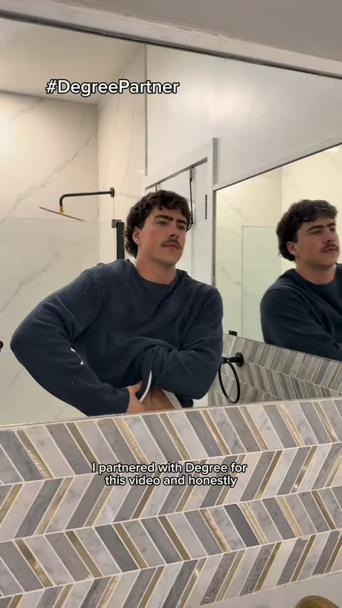 Instagram post by @dylan.healy34 for Degree. Caption reads: #degreepartner @degree always comes through when....