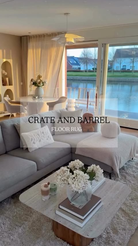 Instagram post by @zephaineshortt for Crate and Barrel. Caption reads: [...] into the heart of the home, my new....