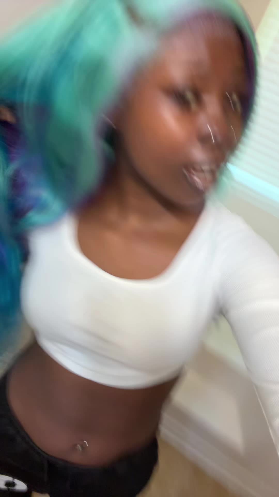 TikTok post by @lacefairykustoms for Cute Bein Hair Shop. Caption reads: [...] 😍 troli inspired hair!💙🩵💜 ft.@Cute Bein....