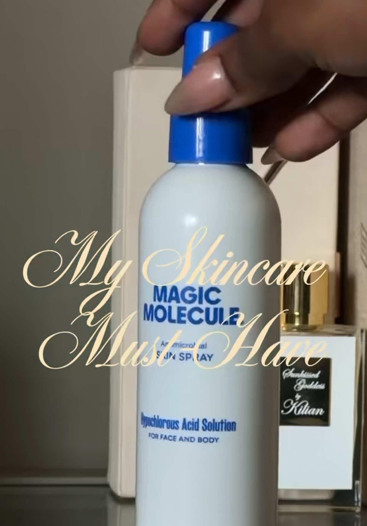 TikTok post by @itskaijasmine for Magic Molecule. Caption reads: A forever staple in my bag ✨💙....
