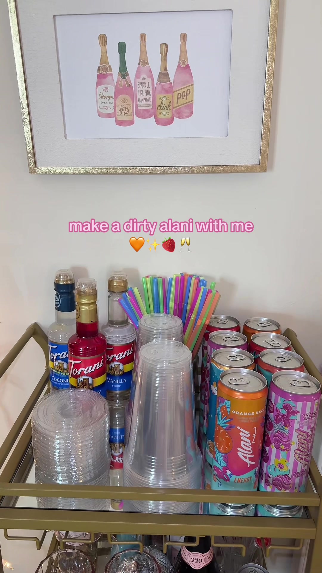 TikTok post by @laniekristin for Alani Nutrition. Caption reads: [...] my new fav thing ever!!!✨ @Alani Nutrition....