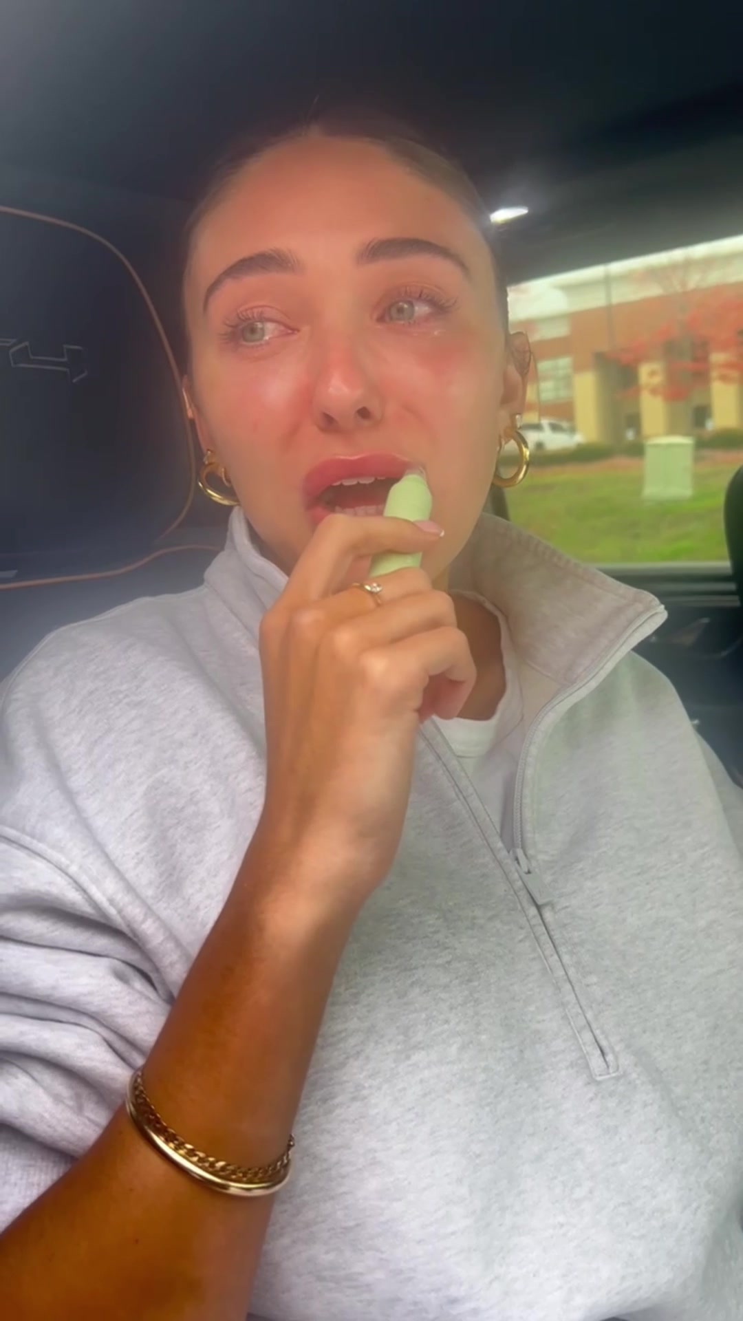 TikTok post by @notkatiefawn for Summer Fridays. Caption reads: @Summer Fridays even in my darkest hour (getting....