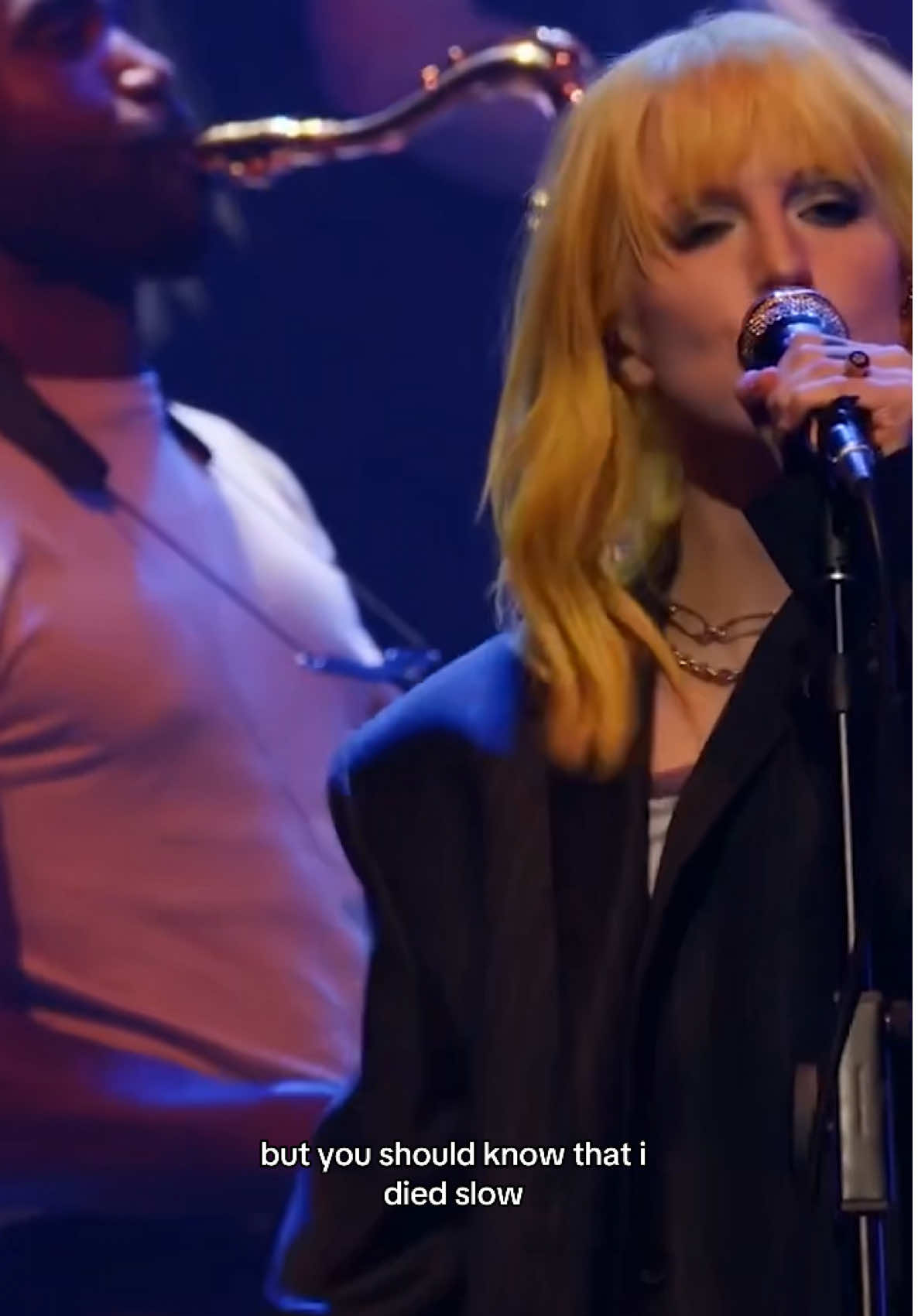 TikTok post by @bleachersmusic for Rolling Stone. Caption reads: ‘merry christmas, please don’t call’ live at....