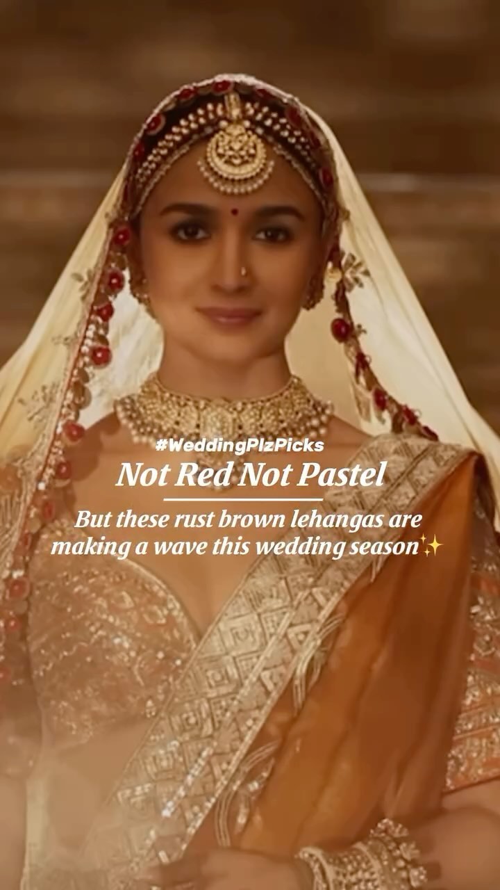 Instagram post by @weddingplzbrides for WeddingPlz.com. Caption reads: Why blend in when you can rust your way to....