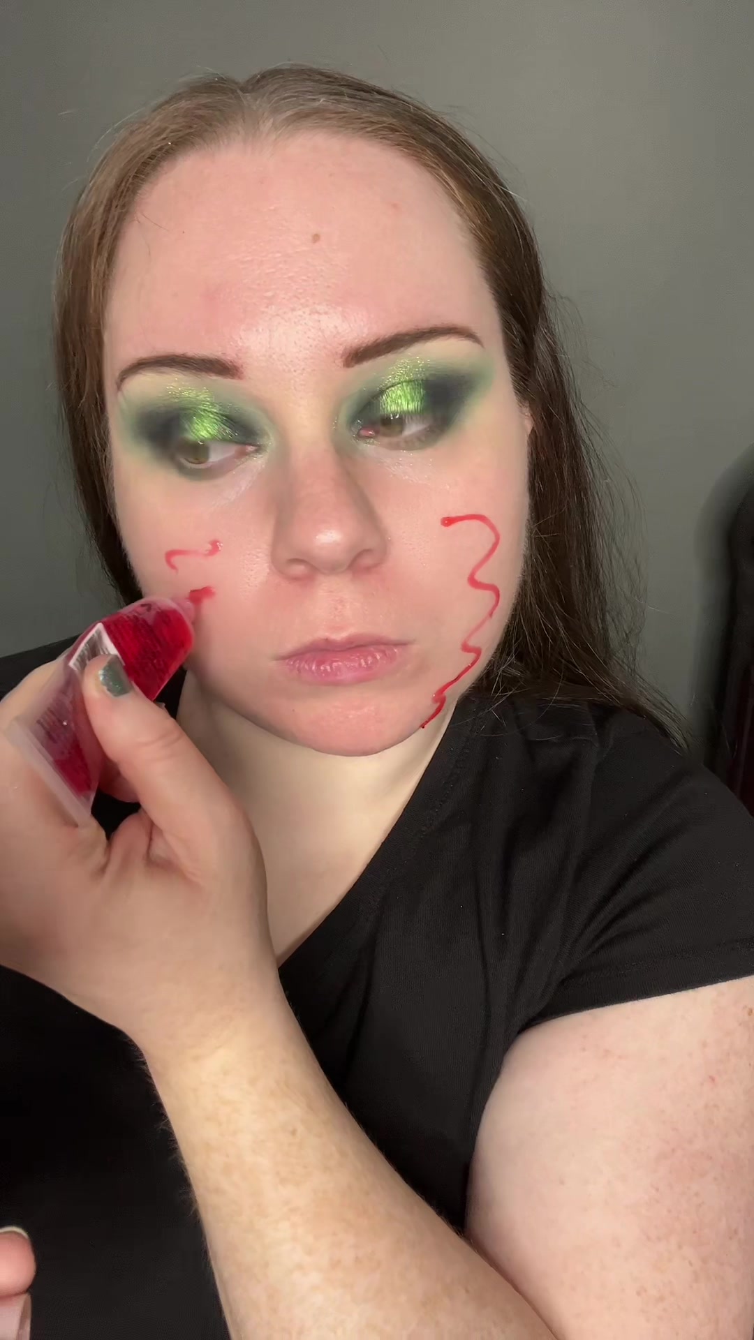 TikTok post by @cheymg for About-face Beauty. Caption reads: [...] @thebeautycrop primer. @about-face beauty....