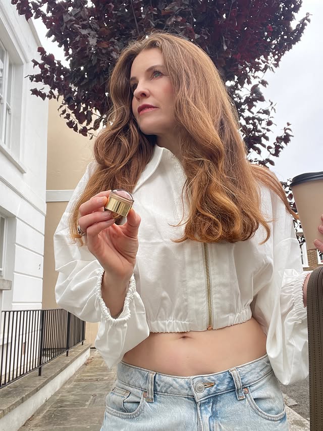 Instagram post by @lucindachapmanofficial for stylewe.com. Caption reads: Milky coffees , morning walks surrounded by 🍂and....