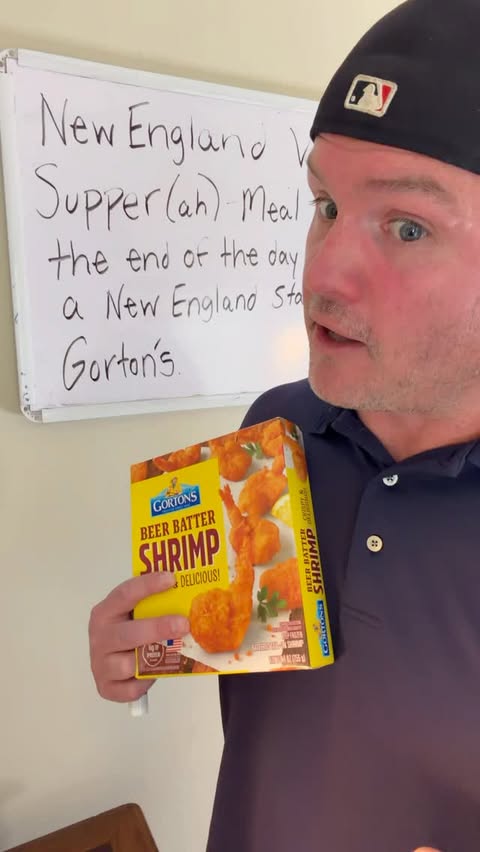Instagram post by @new_england_dad for Gorton's. Caption reads: [...] great New England staples this summer!....