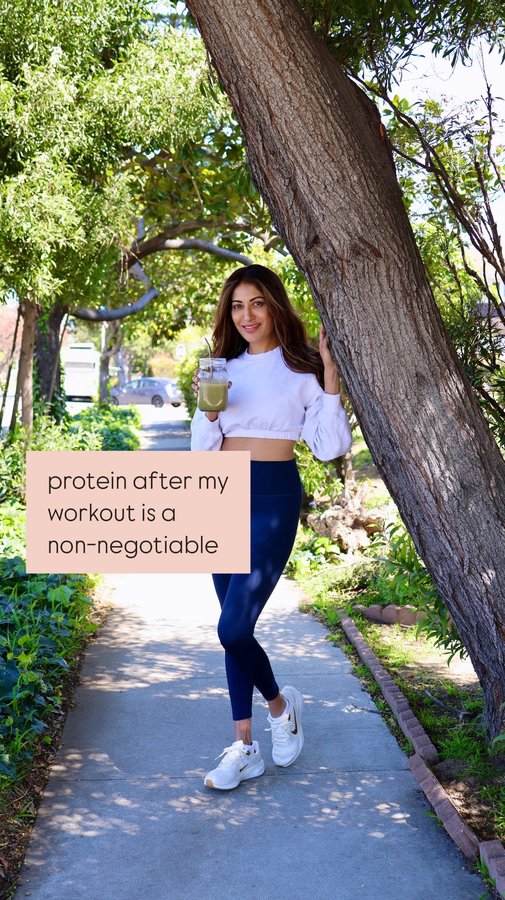 Instagram post by @umanaralkar for Ancient Nutrition. Caption reads: I am craving chocolate in everything and am....