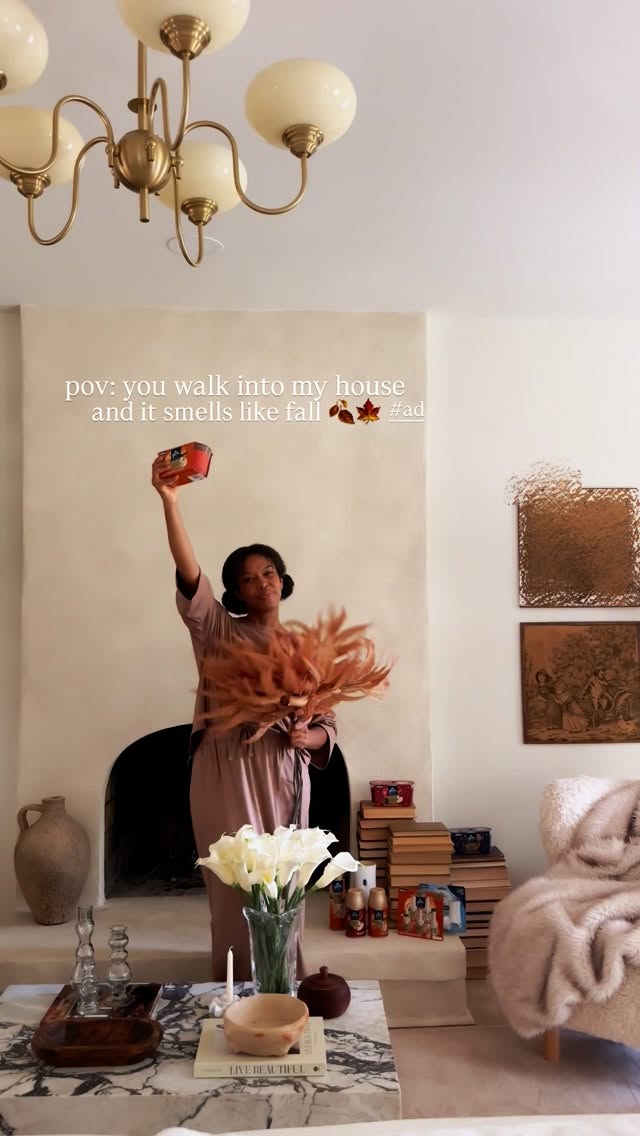 Instagram post by @sonelymateo for Glade. Caption reads: #ad Are you Team Pumpkin or Team “Not Today”? 😂....