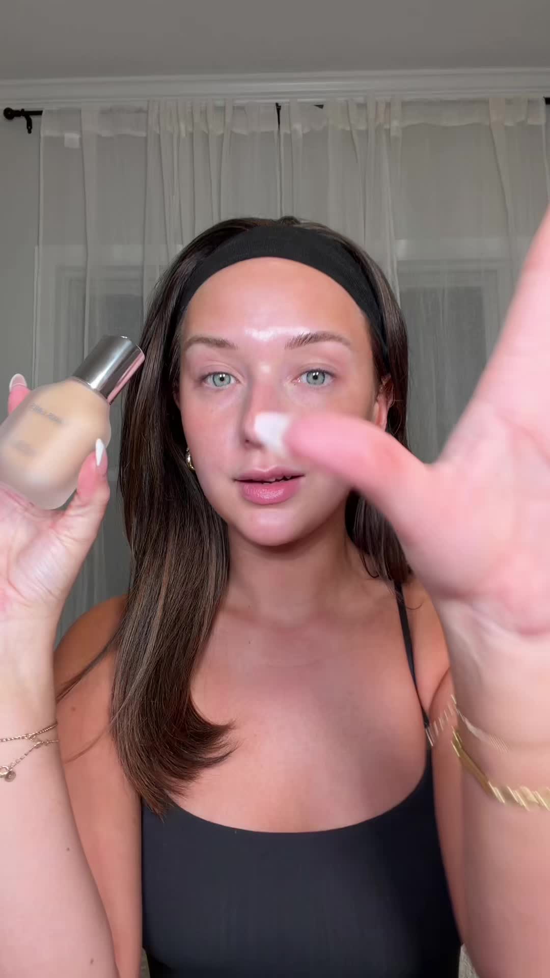 TikTok post by @shelbyannbell for Haus Labs. Caption reads: Bestie the holidays are approaching! What’s on....