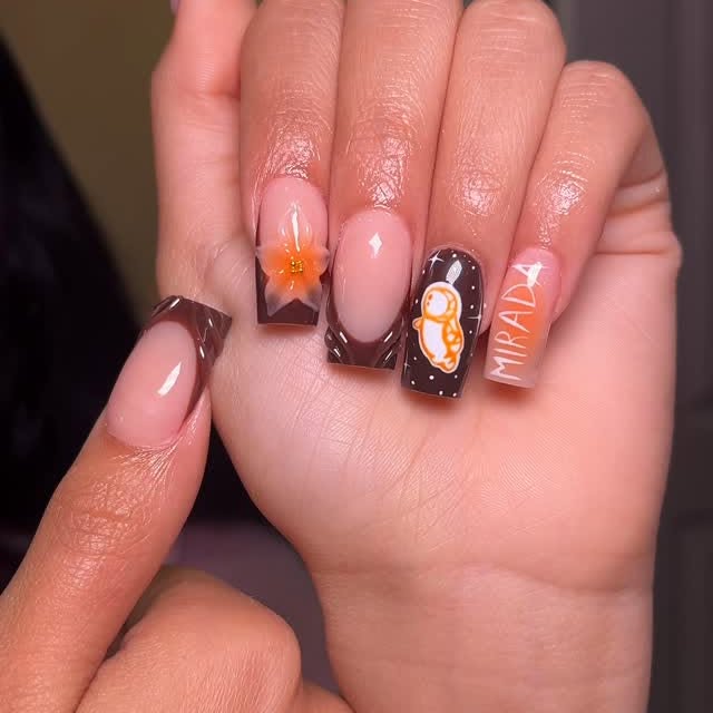 Instagram post by @nails_by_lillian for VBeautyPure. Caption reads: [...] - Using “CLASSIC NUDE” by @vbeautypure (use....