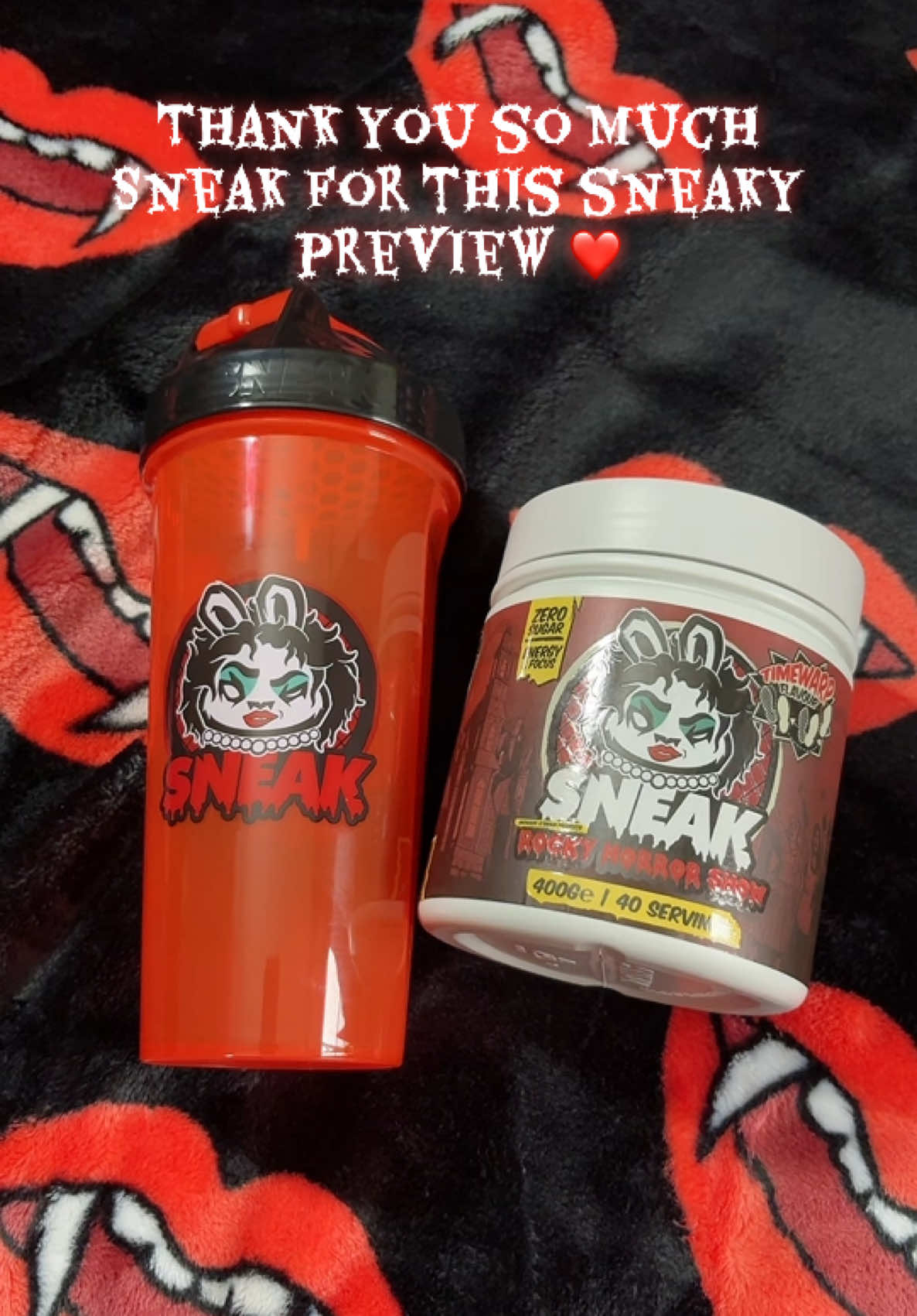 TikTok post by @molly.rhps for Sneak Energy. Caption reads: @Sneak Energy LTD Get yours this Friday! #Gifted....