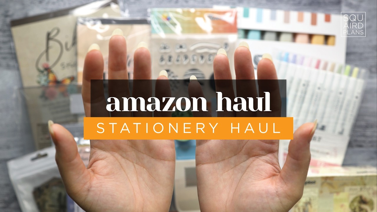 YouTube post by @squairdplans for – Stationery Pal. Caption reads: I Tried Amazon Haul for Planner Supplies (And Was....
