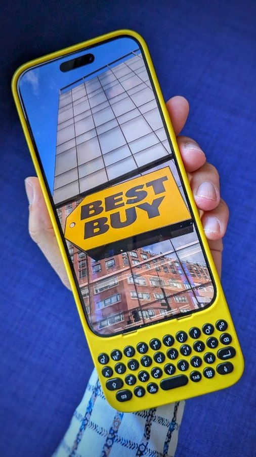 Instagram post by @themrmobile for Clicks. Caption reads: #ad Clicks is available at Best Buy! We're on Best....