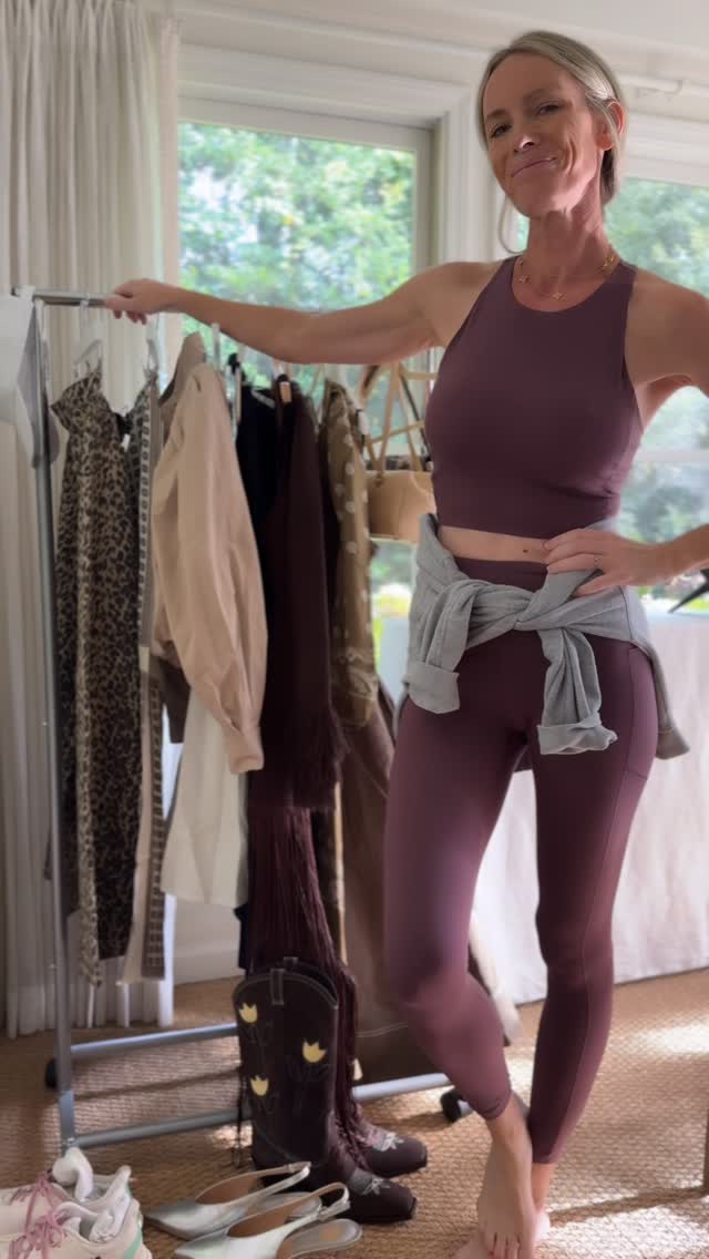 Instagram post by @lwilliamsstyle for Rhone. Caption reads: At LTK Con with all of the fun looks, but for sure....