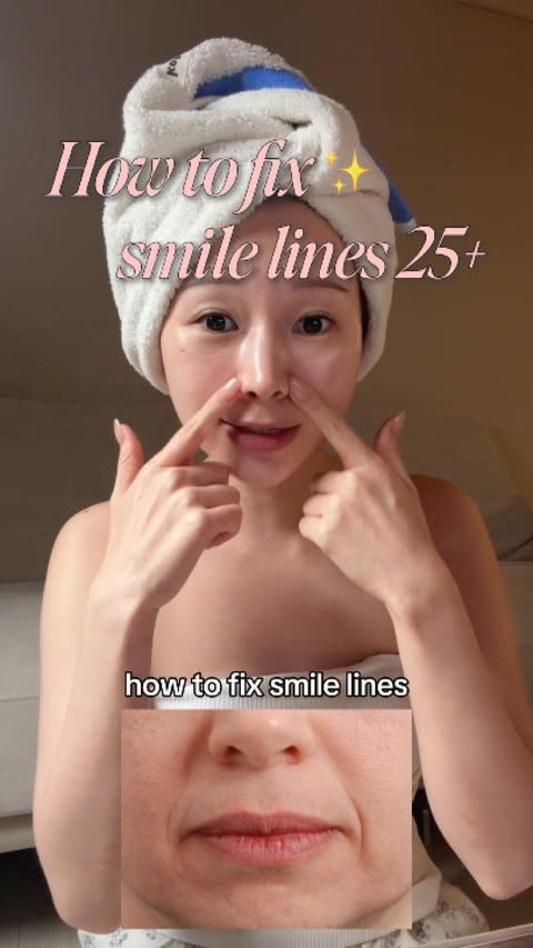 Instagram post by @sasainseoul for EQQUALBERRY Global Official. Caption reads: How to fix smile lines #pinknad #antiaging....