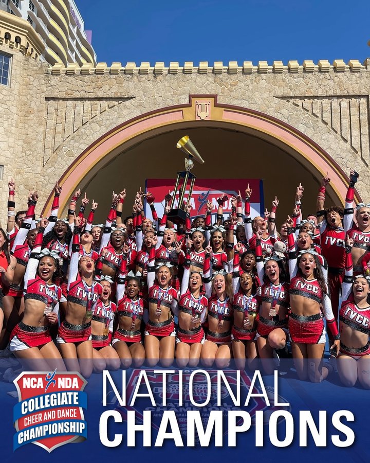 Instagram post by @ncacheer for Varsity Spirit. Caption reads: Congratulations to these medalists! 🏅....