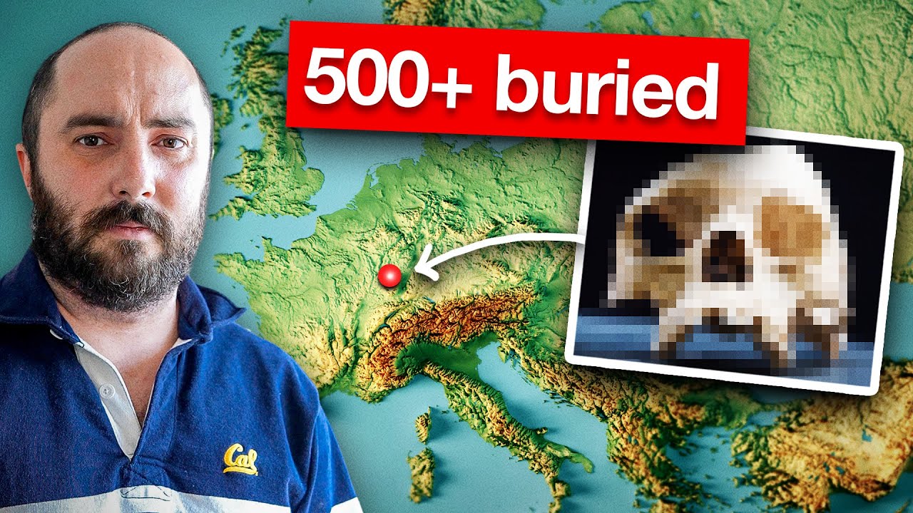 YouTube post by @StefanMilo for KiwiCo. Caption reads: The most gruesome archaeological site you haven't....