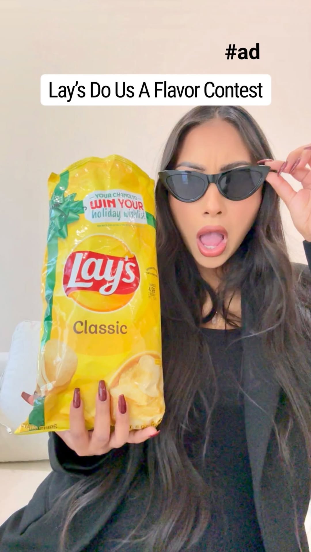 Instagram post by @yurilamasbella for Lay's. Caption reads: #Lays_Partner Will you be the one to find the next....
