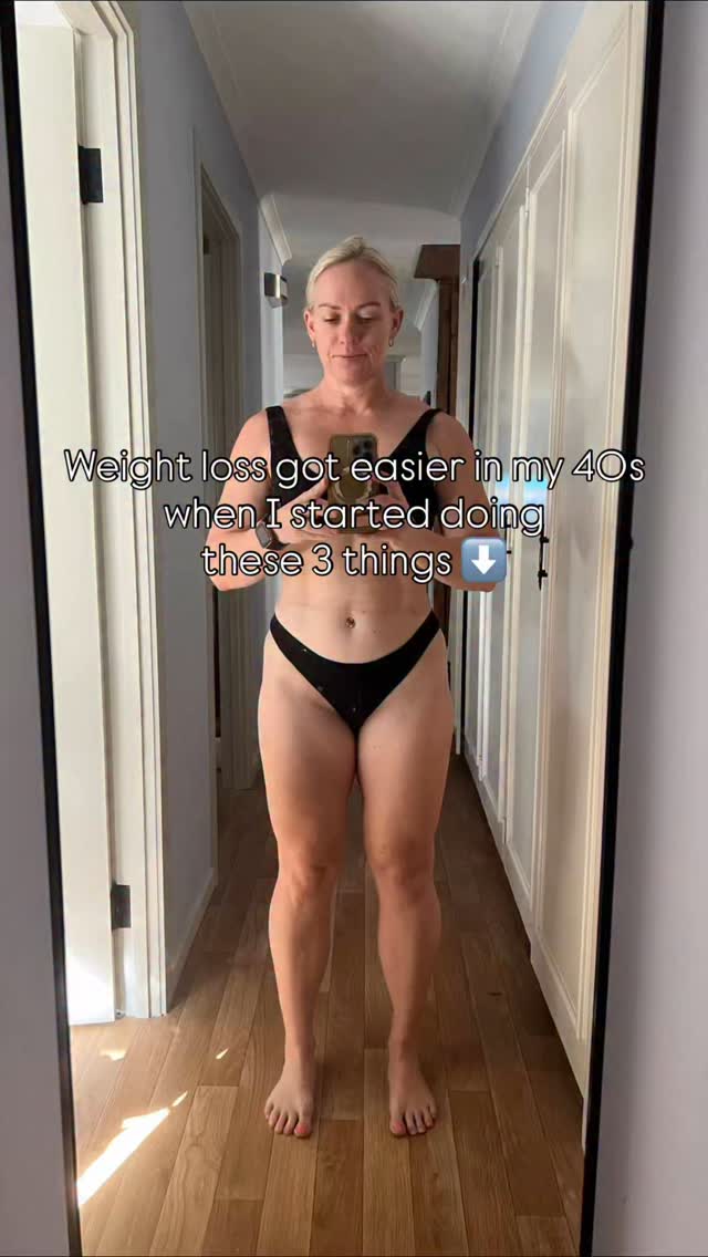 Instagram post by @garagefitnessgirl for RP Strength. Caption reads: 1️⃣ I swapped 4–5 days of HIIT for 4 days of....