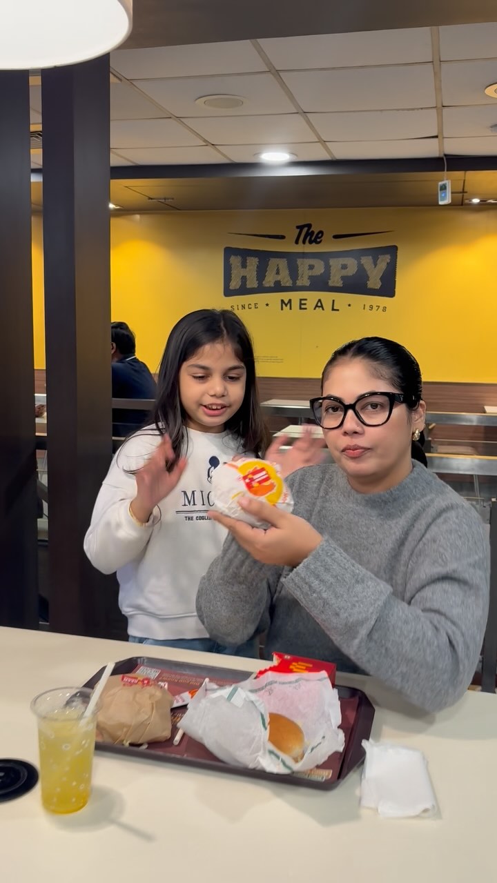 Instagram post by @rupallipatil for McDonald's India. Caption reads: #ad  Tried everything from the new McDonald’s....