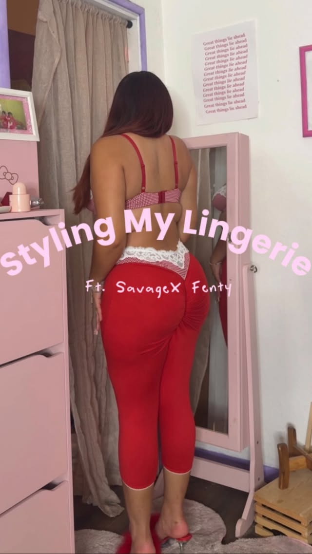 Instagram post by @wednesdayy14 for SAVAGE X FENTY BY RIHANNA. Caption reads: WE’RE A #SavageXAmbasssdor 🫦 @savagexfenty....