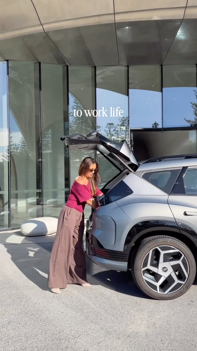 Instagram post by @reviejane for Hyundai Worldwide. Caption reads: The kind of car that makes everyday life easier.....