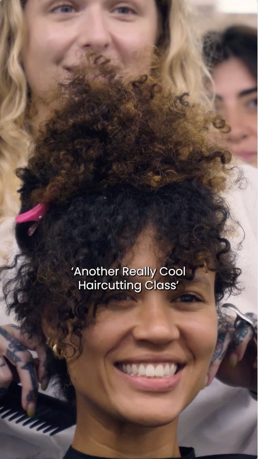 Instagram post by @rem_salon for Booksy. Caption reads: Curly Hair Specialists, listen up! ✂️🌀

We loved....