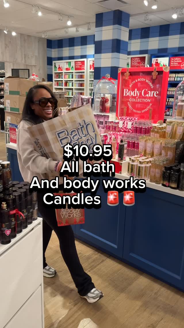 Instagram post by @bossywhit for Bath & Body Works. Caption reads: $10.95 3 wick candles for 3 days ONLY! 
I saved....