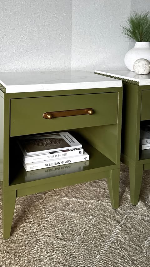 Instagram post by @brasswalnut for Wagner SprayTech. Caption reads: I used to be intimidated with shiny finishes and....