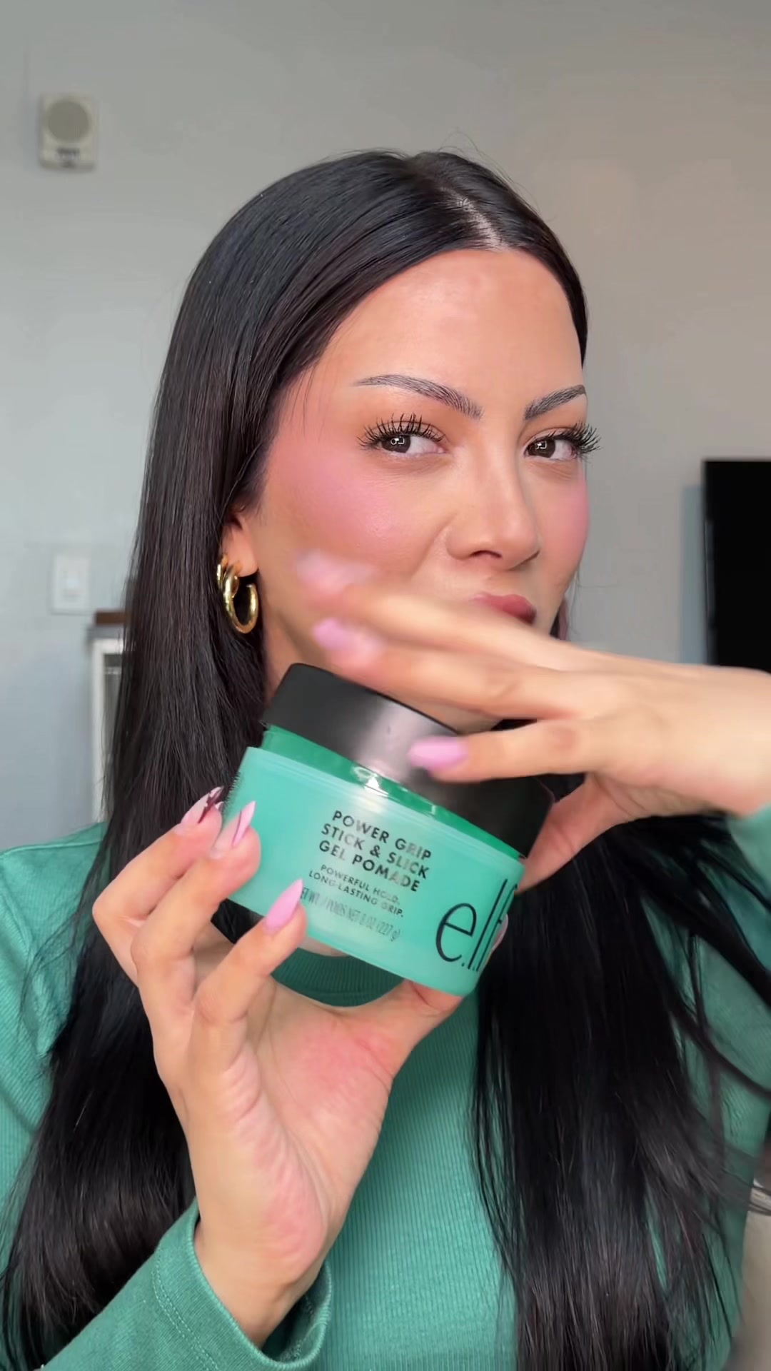 TikTok post by @glambervcruz for e.l.f. Cosmetics. Caption reads: [...] in my entire life 🤯 @e.l.f. Cosmetics #elf....
