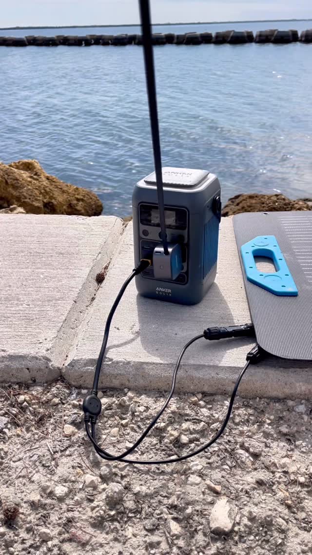 Instagram post by @anker_adventures for Anker SOLIX. Caption reads: Charging from the sun to the road. The Anker SOLIX....