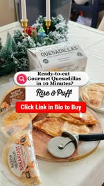 Instagram post by @linacapturelife for Rise & Puff. Caption reads: Ready-to-eat Meal in 10 minutes! #ad....