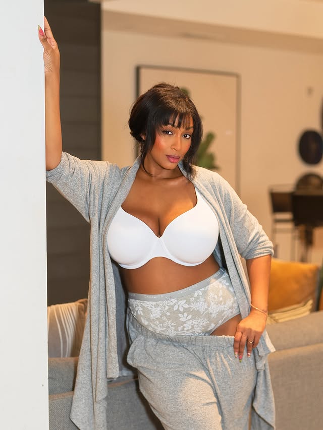 Instagram post by @nzingaimani for Lane Bryant. Caption reads: [...] would be the Cotton Collection from....