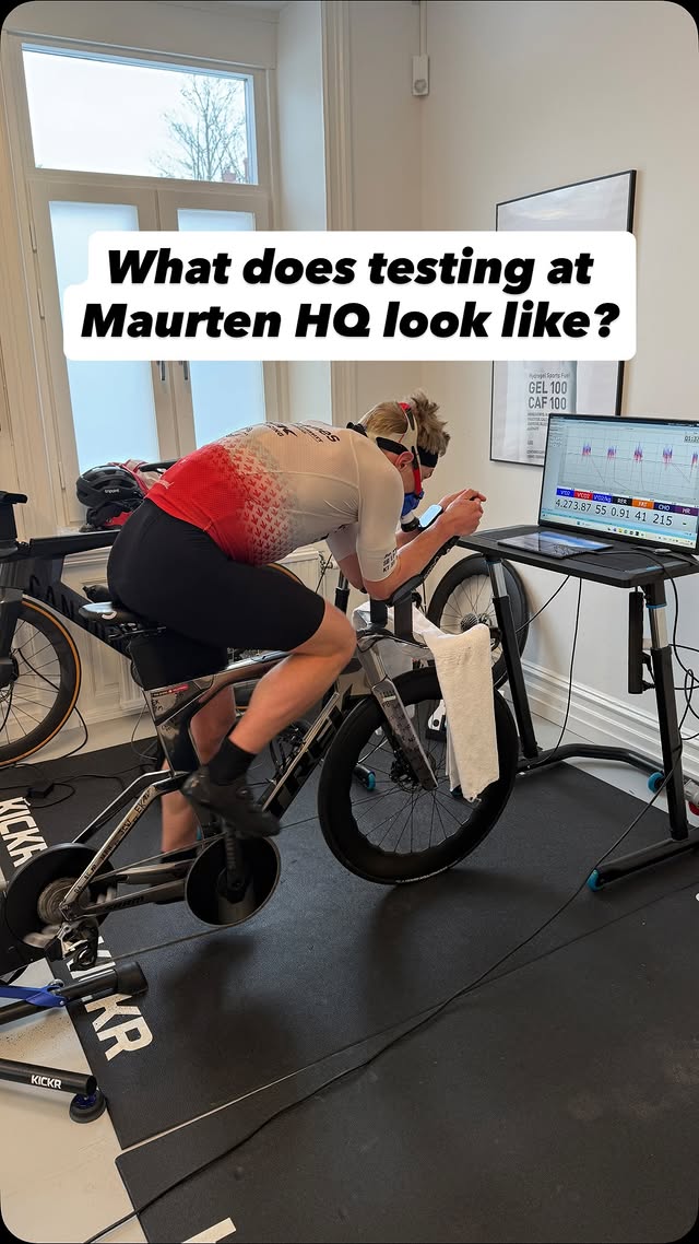 Instagram post by @matthewdmarquardt for MAURTEN. Caption reads: [...] second summary of one day of testing at....