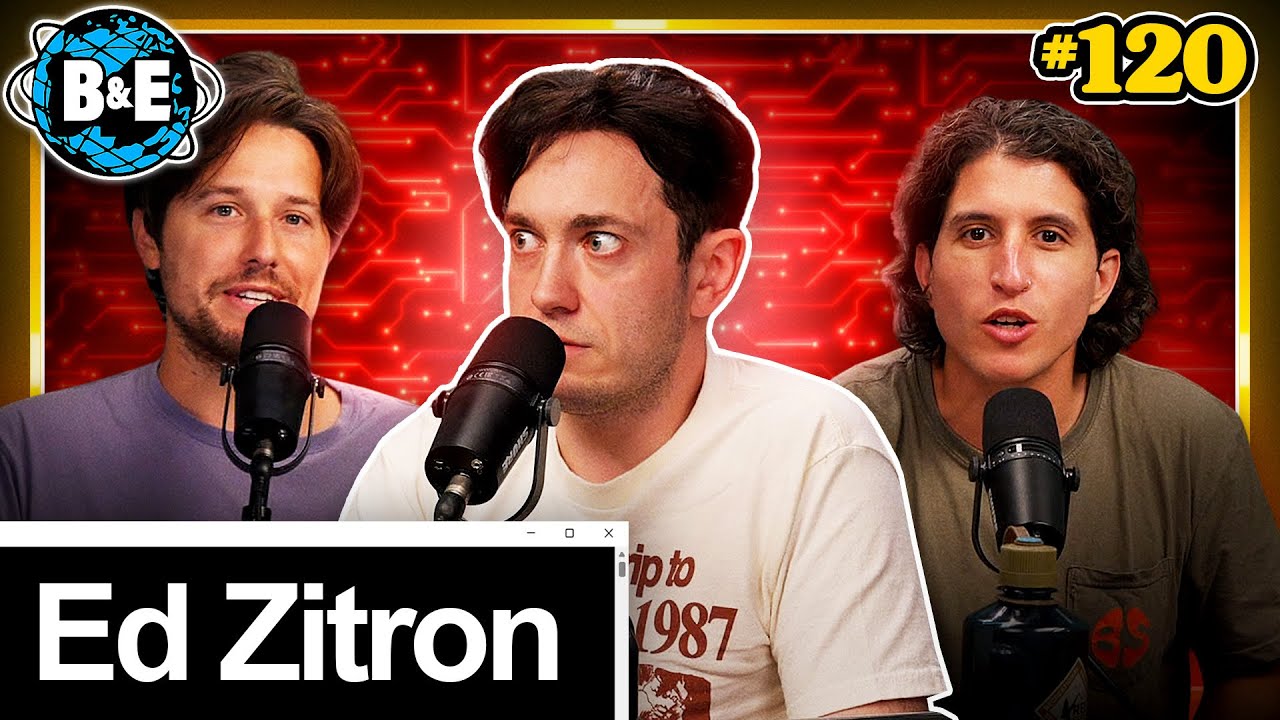 YouTube post by @benandemilshow for Goodr. Caption reads: AI is the Biggest Bubble of All Time ft. ED ZITRON.