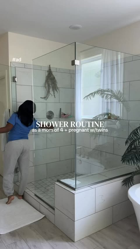 Instagram post by @ashleynoswiper for Ivory Soap. Caption reads: [...] with a simple shower routine using....