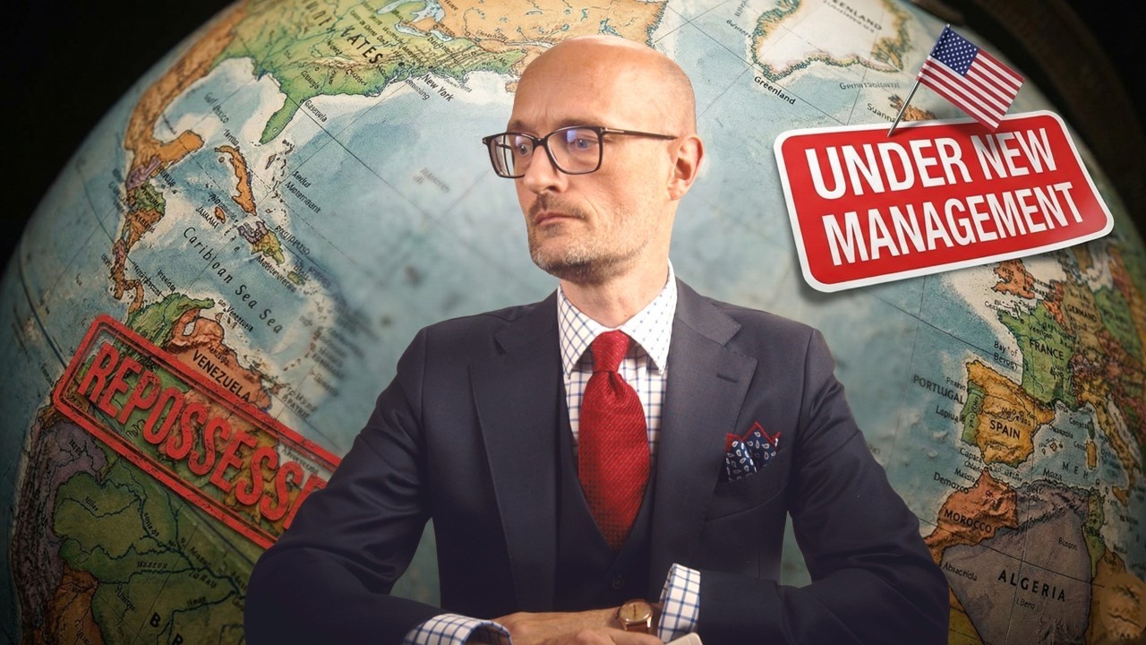 YouTube post by @PBoyle for Brilliant.org. Caption reads: Trump vs. The World.