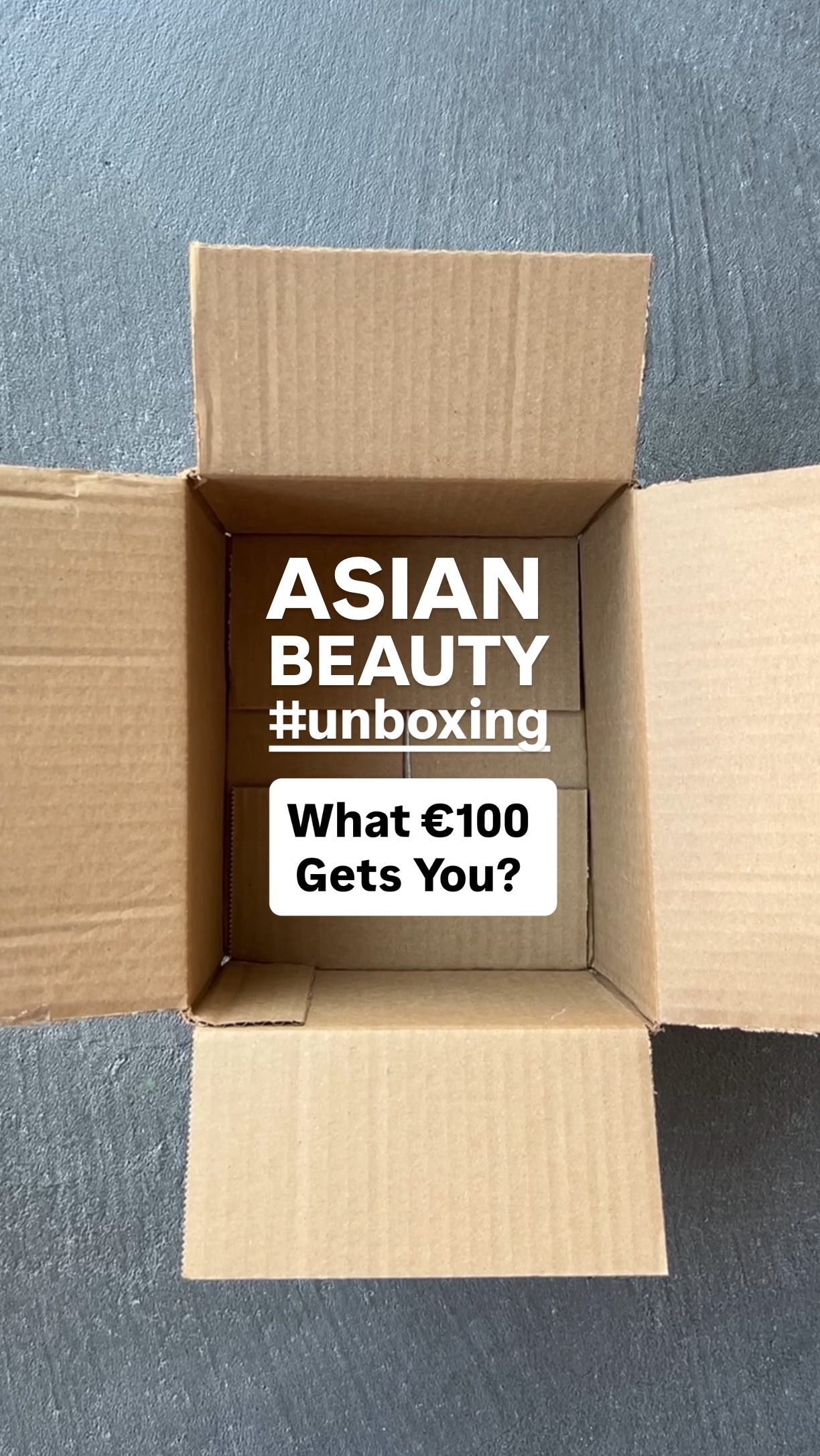Instagram post by @skinminimalist for Cosrx. Caption reads: Asian Skincare: What €100 / $120 Gets You?....