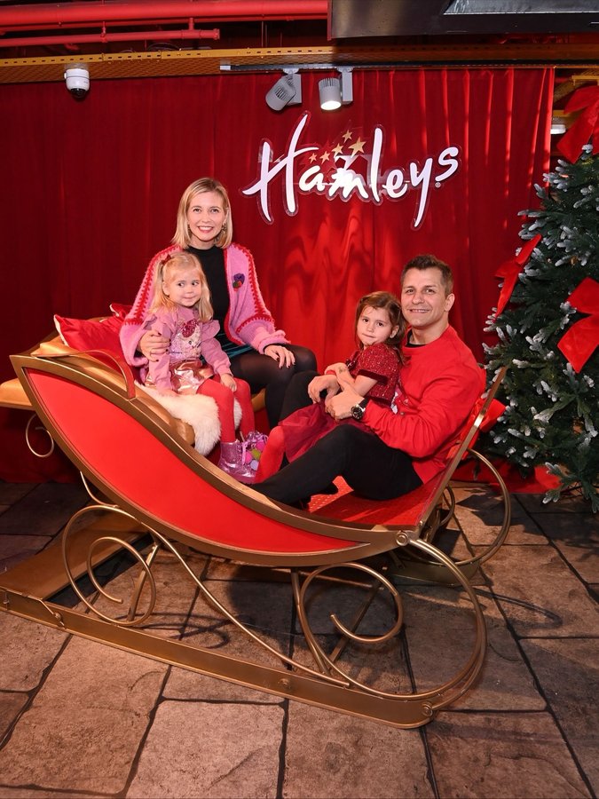 Instagram post by @rachelrileyrr for Monsoon. Caption reads: Not telling Santa what she wants for Christmas....